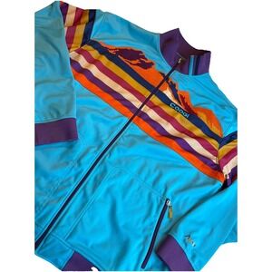 Vintage Coogi Y2K Striped Mountain Jacket XXL Embroidered Rare Old School Flair